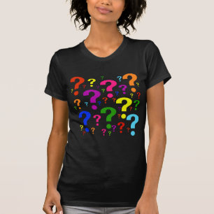 Regenbogen-Fragezeichen T-Shirt