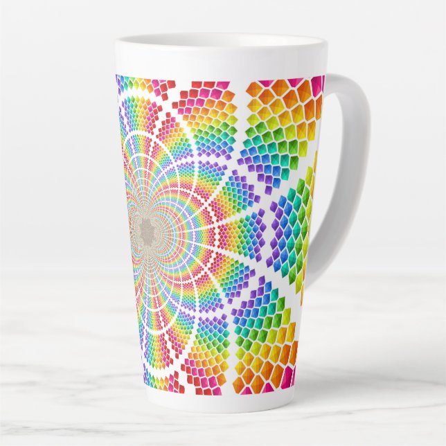 Regenbogen-Fraktal Milchtasse (Rechte Ecke)