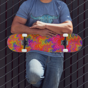Regenbogen-Fraktal Skateboard