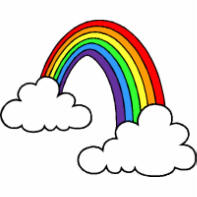 Regenbogen Freistehende Fotoskulptur (Vorne)