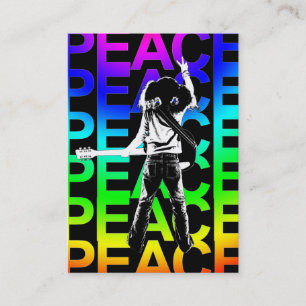 "Regenbogen-Friedens" mollige Karte