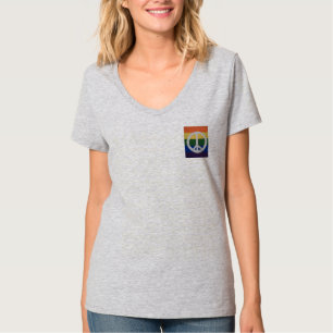Regenbogen-Friedenszeichen T-Shirt