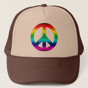 Regenbogen-Friedenszeichen Truckerkappe
