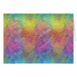 [Regenbogen Frost] Krawatten-Schmetterlings-Karte