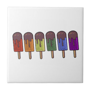 Regenbogen-Frozen-Pop-Parade Fliese