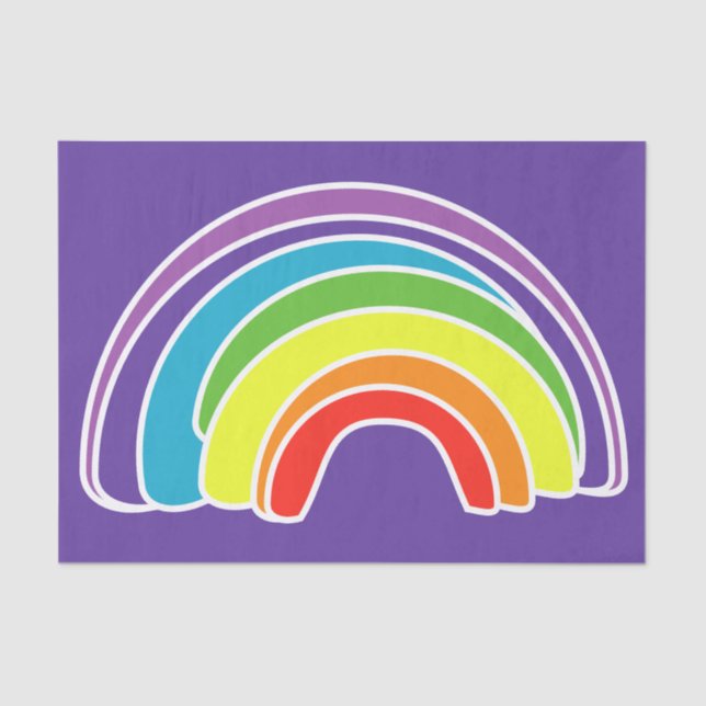 Regenbogen für Decoupage auf Seidenpapier (Vorderseite)