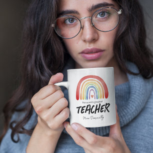 Regenbogen für den weltgrößten Lehrer Kaffeetasse