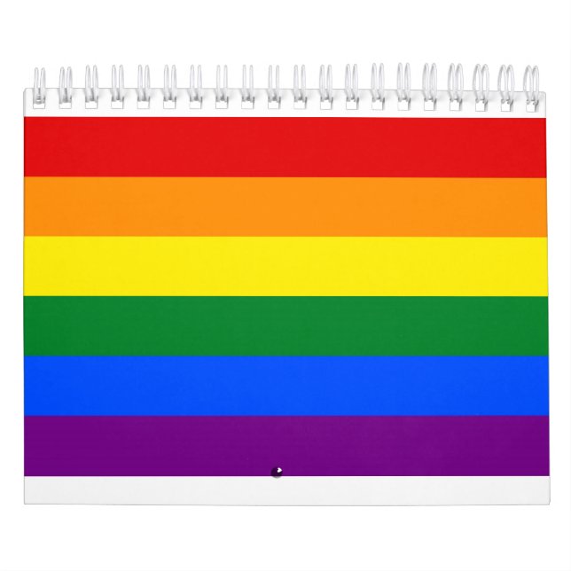 Regenbogen-Gay Pride-Flagge Kalender (Titelbild)