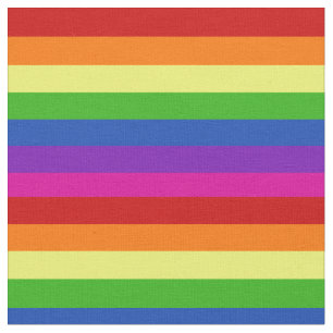 Regenbogen-Gay Pride mit hellrosa Streifen Stoff