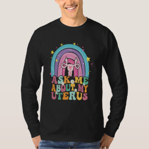 Regenbogen-Gebärmutter-Stütze Hysterektomie-Erholu T-Shirt