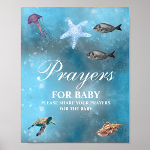 Regenbogen-Gebete für Baby Shower-Schild Poster
