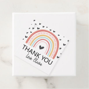 Regenbogen-Geburtstags-Dankeschön-Anhänger Geschenkanhänger