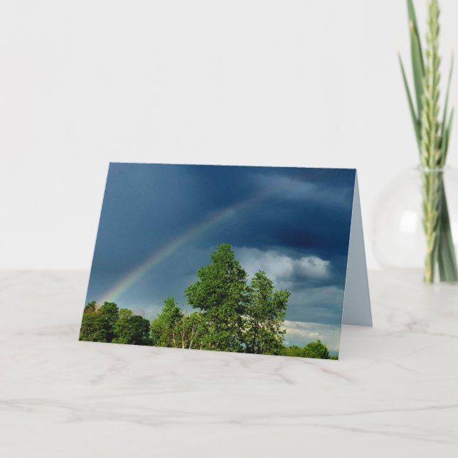 Regenbogen-Geburtstags-Karte Karte (Vorderseite)