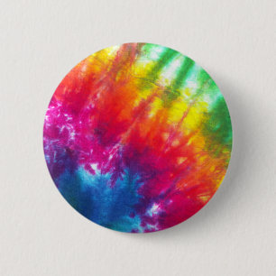 Regenbogen-gefärbte Krawatte Button