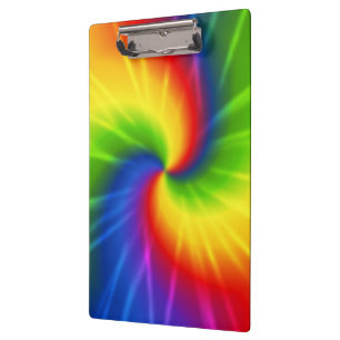 Regenbogen (gefärbte Krawatte) Klemmbrett