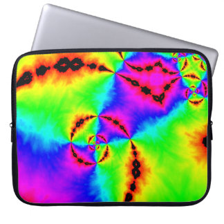 Regenbogen-gefärbte Krawatte Laptopschutzhülle