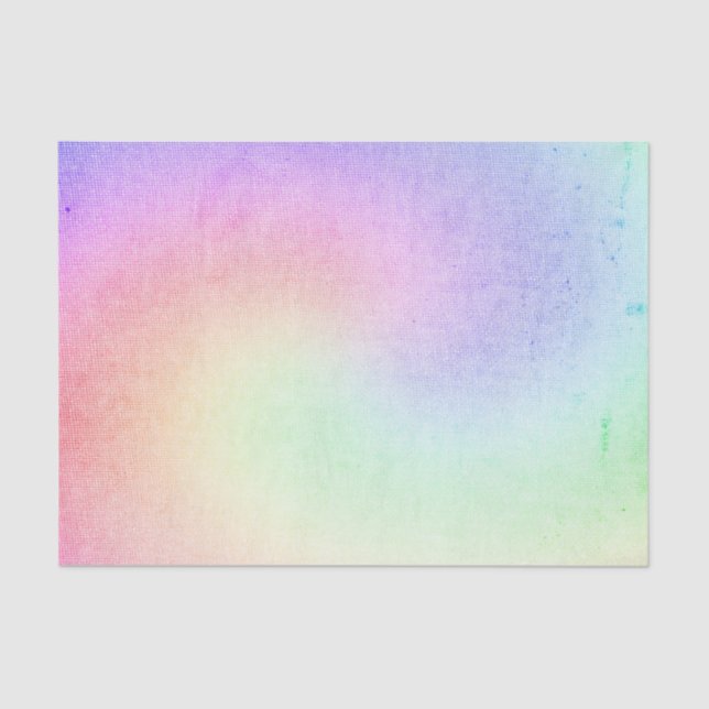 Regenbogen-Gefärbte Krawatte Seidenpapier (Vorderseite)
