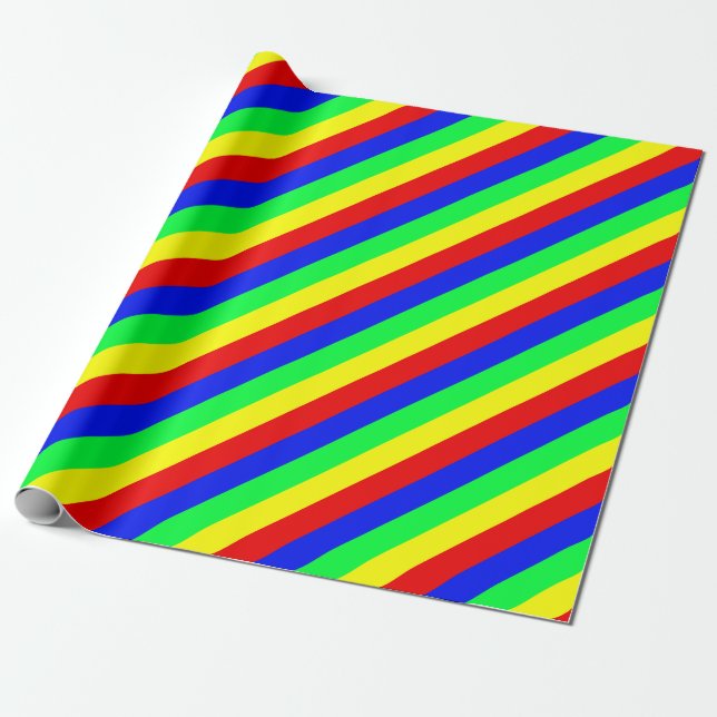 Regenbogen gemustert geschenkpapier (Ungerollt)