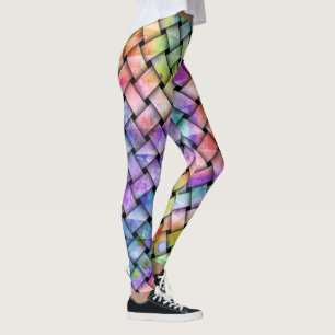Regenbogen gesponnene Strumpfhosen -