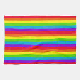 Regenbogen-gestreifte Küche/Handtuch Geschirrtuch