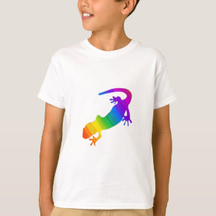 Regenbogen gestreifter Salamander T-Shirt
