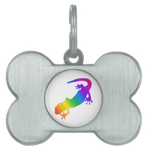 Regenbogen gestreifter Salamander Tiermarke