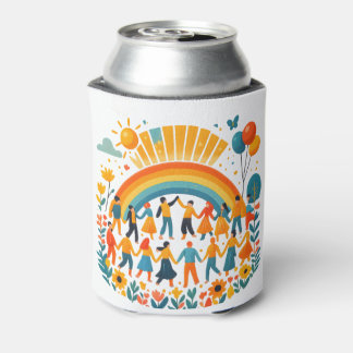 Regenbogen-Getränkehalter für Einigkeit und Vielfa Dosenkühler