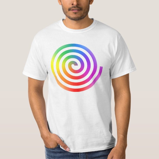 Regenbogen-gewundener T - Shirt (Vorderseite)