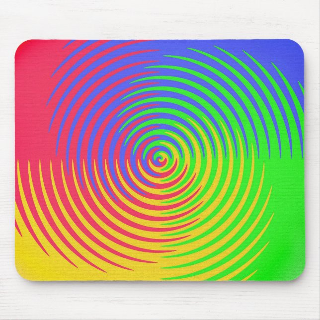 Regenbogen gewundenes Mousepad (Vorne)