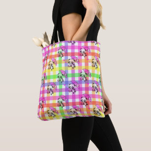 Regenbogen-Gingham-Musterdesign