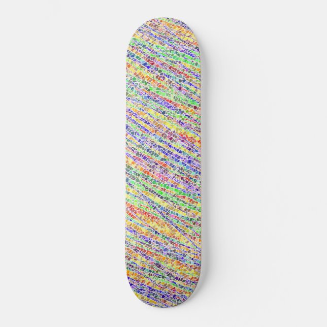Regenbogen-Glas Skateboard (Vorderseite)