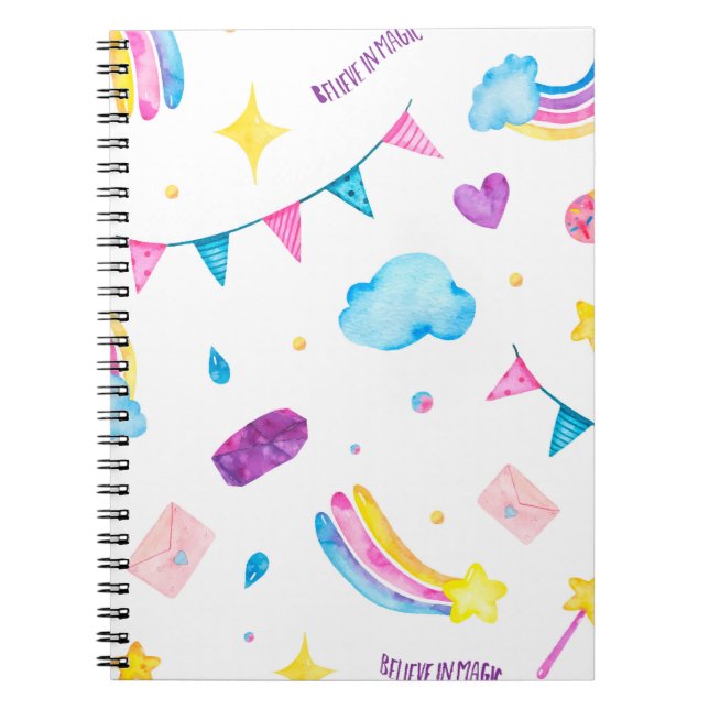 Regenbogen - Glauben an Magie Notizblock (Vorderseite)