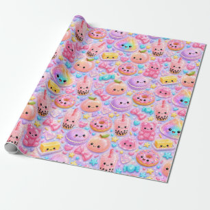Regenbogen Glitter Dumpling Bun Cute Squishies Geschenkpapier