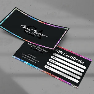Regenbogen Glitter Glanz Moderner Hairstylist