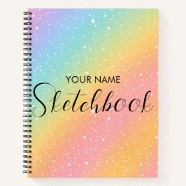 Regenbogen Glitter Gradient Kinder Skizzenbuch Notizbuch