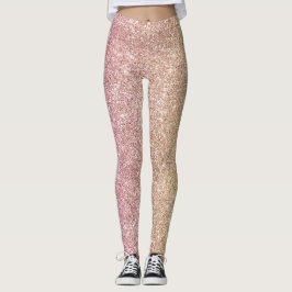 Regenbogen Glitter  Leggings