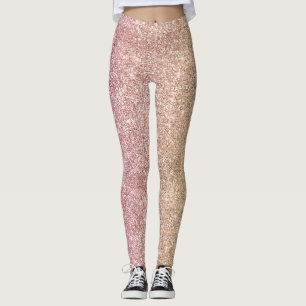 Regenbogen Glitter Leggings