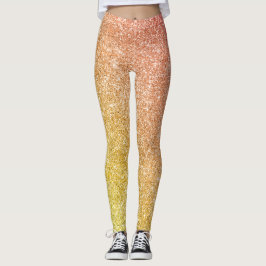 Regenbogen Glitter  Leggings