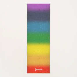 Regenbogen-Glitzer Chakra Yoga-Matte Yogamatte
