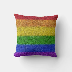 Regenbogen-Glitzer Gradient Kissen