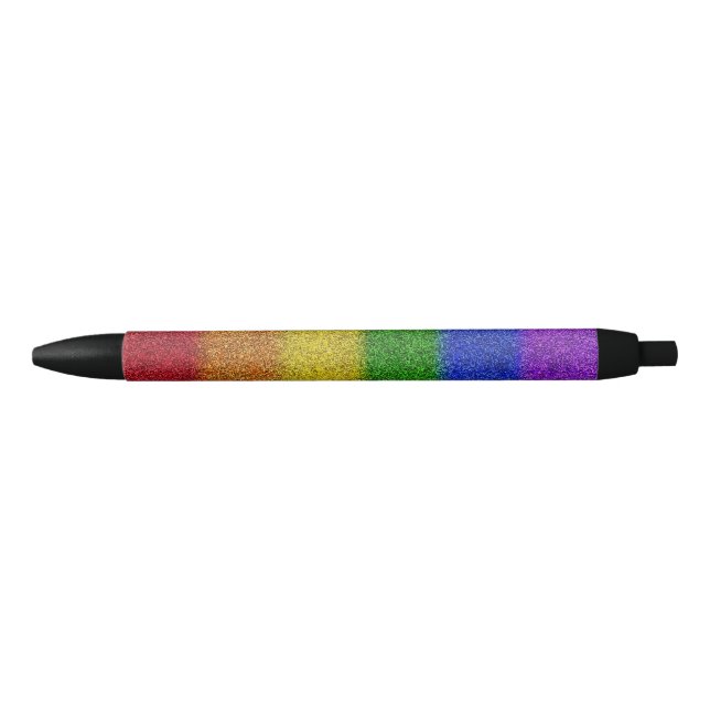 Regenbogen-Glitzer Gradient Kugelschreiber (Vorderseite)