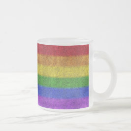 Regenbogen-Glitzer Gradient Mattglastasse