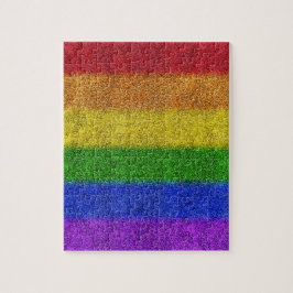 Regenbogen-Glitzer Gradient Puzzle