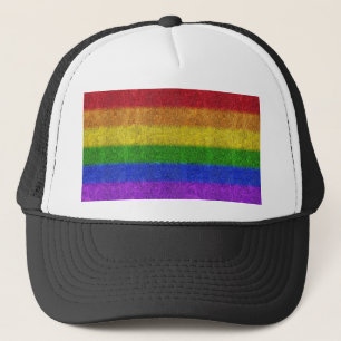 Regenbogen-Glitzer Gradient Truckerkappe