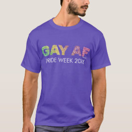 Regenbogen-Glitzer homosexueller AF T-Shirt