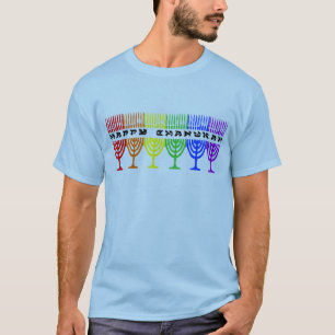 Regenbogen glückliche Chanukah Shirts