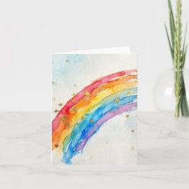 Regenbogen-Grußkarte. Karte