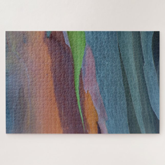 Regenbogen-Gummibaum abstrakt Puzzle (Horizontal)
