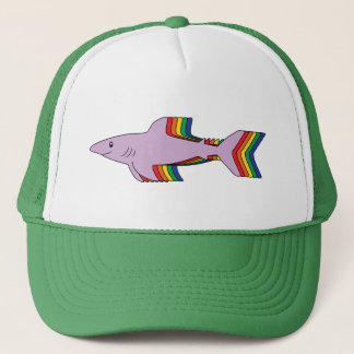 Regenbogen-Haifisch Truckerkappe