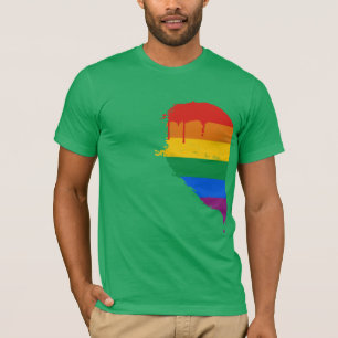 REGENBOGEN-HALBES HERZ VERLASSEN - .PNG T-Shirt